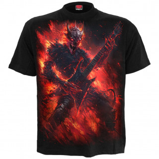 T-shirt homme D�mon de la guitare "RIFF BURNER"