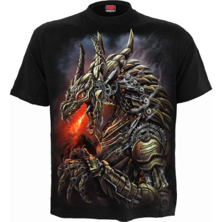 T-shirt homme Dragon steampunk furieux