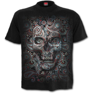 T-shirt homme goth-rock  tte de mort camoufles