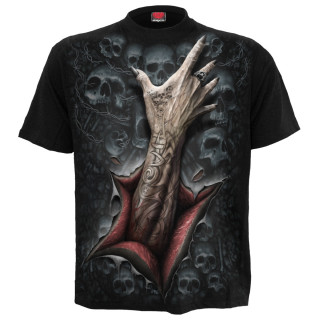 T-shirt homme gothique  main trangleuse