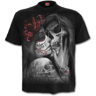 T-shirt gothique homme "Le baiser de La Mort"
