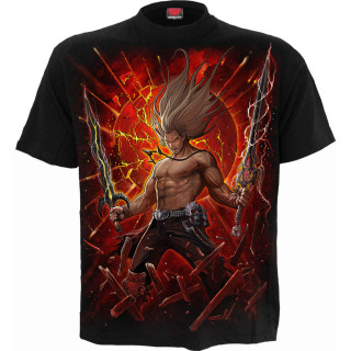 T-shirt homme super guerrier style anime japonais