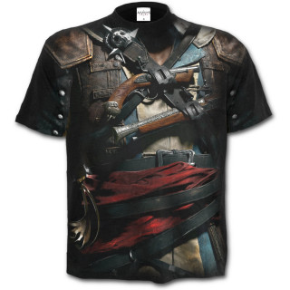 T-shirt homme trompe l'oeil Assassins Creed IV Black Flag