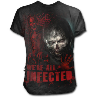 T-shirt homme Walking Dead "All Infected" Zombie