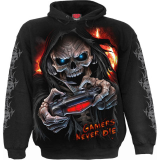 Sweat capuche enfant "GAMERS NEVER DIE THEY RESPAWN"
