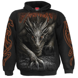 Sweat capuche homme gothique  Dragon Majestueux