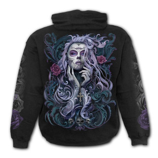 Sweat capuche homme gothique à femme masquée style rococo