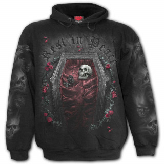 Sweat capuche homme gothique "REST IN PEACE"