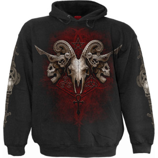 Sweat capuche homme  revenants style groupe gothique et cranes dmoniaques