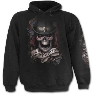Sweat-shirt gothique homme "Jour des morts" avec tte de mort  chapeau