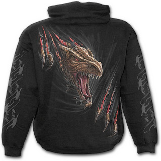Sweat-shirt gothique homme "Librez le dragon qui sommeil en vous"