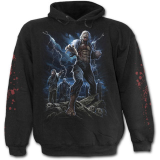 Sweat-shirt gothique homme "marche des morts" avec zombies et clairs
