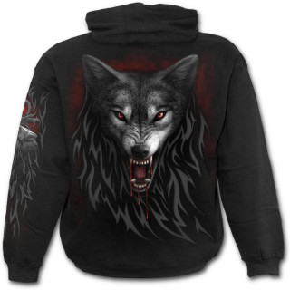 Sweat-shirt homme gothique avec couple de loups et Ankh
