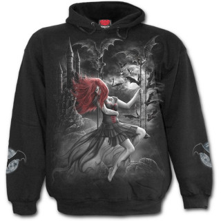 Sweat-shirt homme métal à sublime reine de la nuit vampire