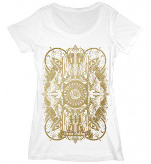 T-shirt femme Four Skulls Scoop (EG/W) - LA Mort Clothing