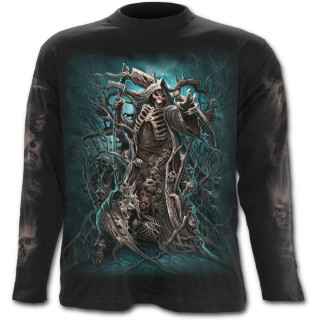 T-shirt gothique homme  manches longues "Foret de la mort"