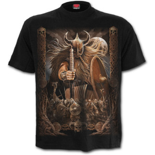 T-shirt homme avec chef guerrier celte et son arme des tnbres