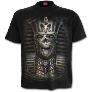 T-shirt homme gothique avec momie "Maldiction du Pharaon"