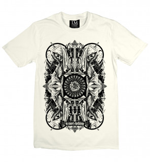 T-shirt homme gothique Four Skulls (B/N) - LA Mort Clothing