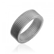 Bague mailles d'acier