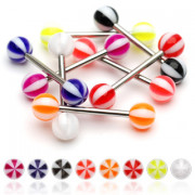 Piercing langue berlingot