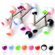 Piercing langue coeur UV