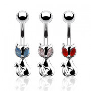 Piercing nombril Chat