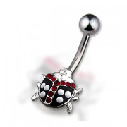 Piercing nombril insecte serti