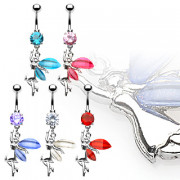 Piercing nombril pendentif f�e dansante