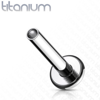 Tige / Barre de piercing Labret en titane G23 (filetage interne)