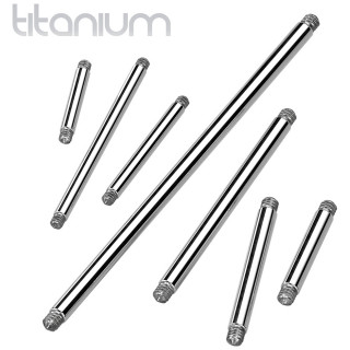 Tige piercing barbell droite de rechange en Titane grade 23 (langue, tton, oreille...)