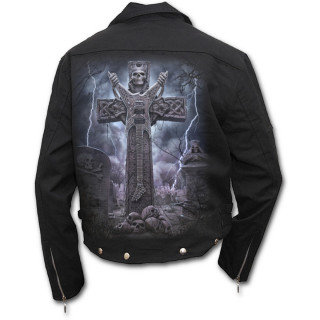 Veste gothique homme  tombe et guitare lectrique fusionnes