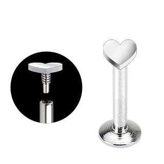 Achat Bijou Piercing Titane Labret à Opale Blanche Et Filetage Interne Levre Tragus Helix